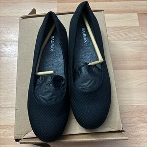 Baubax Dressy Flat Travel Shoes Womens Size 7 Bamboo Coconut Comfortable NWT
